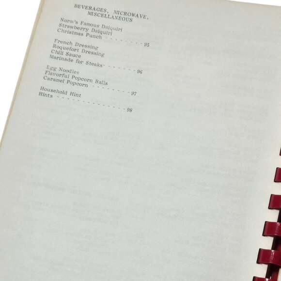 Marcy 84 Eagles Auxiliary Cookbook Favorite Recipes Vintage 1983 Recipe Book - Picture 5 of 13